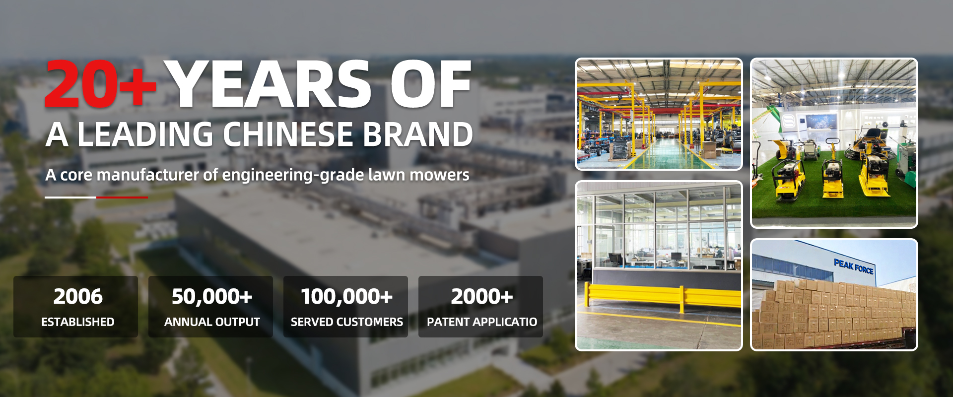 Peak Force Construction Equipment Banner 1